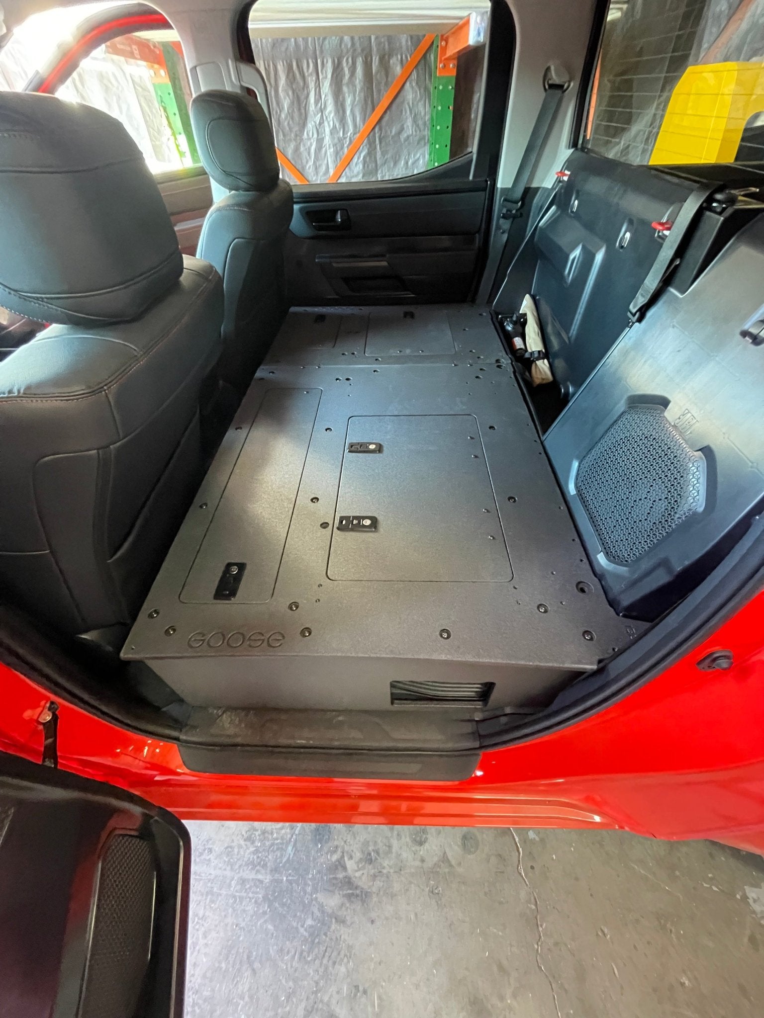 Toyota Tundra 2022 - Present 3rd Gen. CrewMax - Second Row Seat Delete Plate System - Spirit of 1876 - Goose Gear