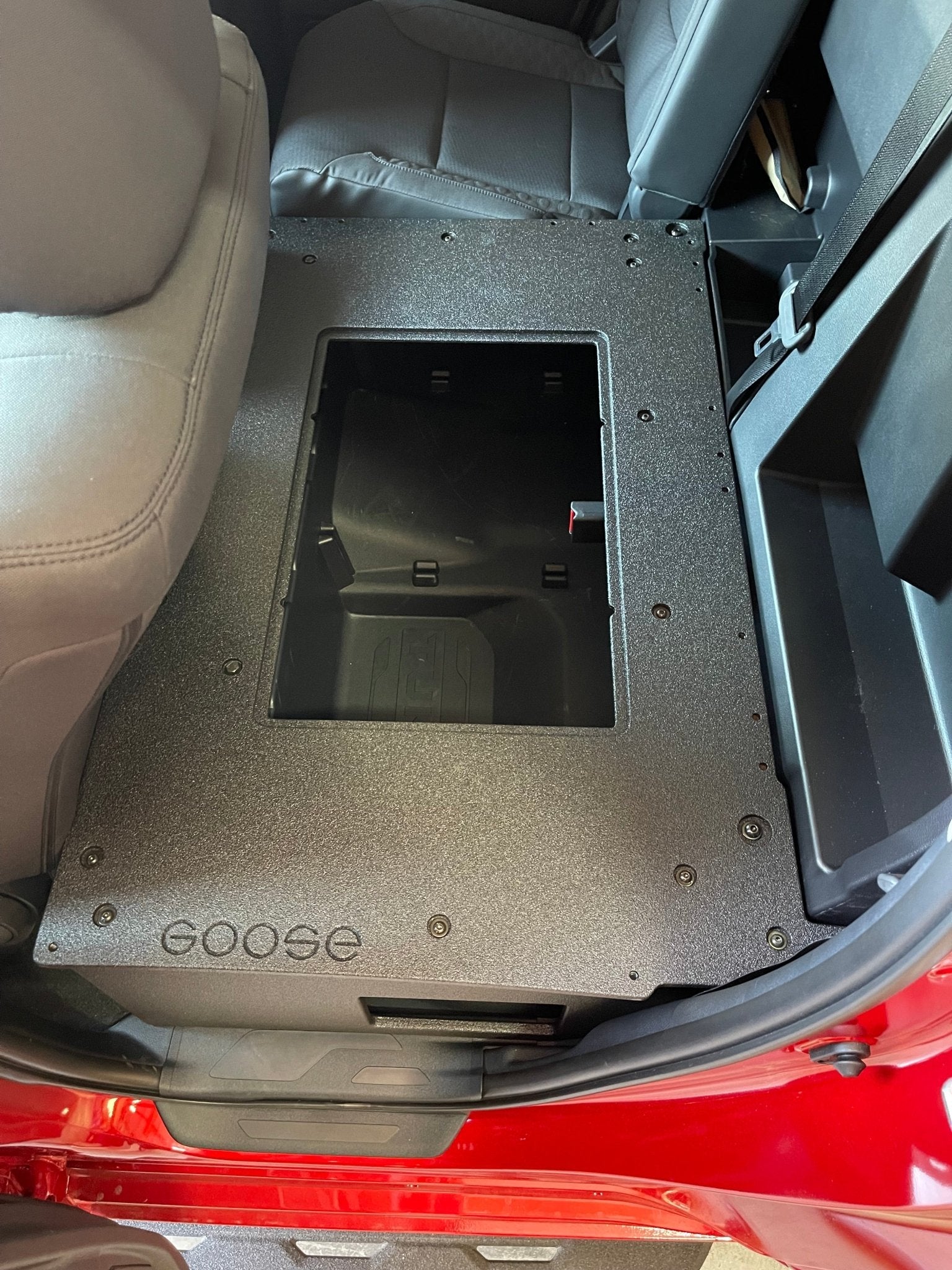 Toyota Tundra 2022 - Present 3rd Gen. DoubleCab - Second Row Seat Delete Plate System - Spirit of 1876 - Goose Gear