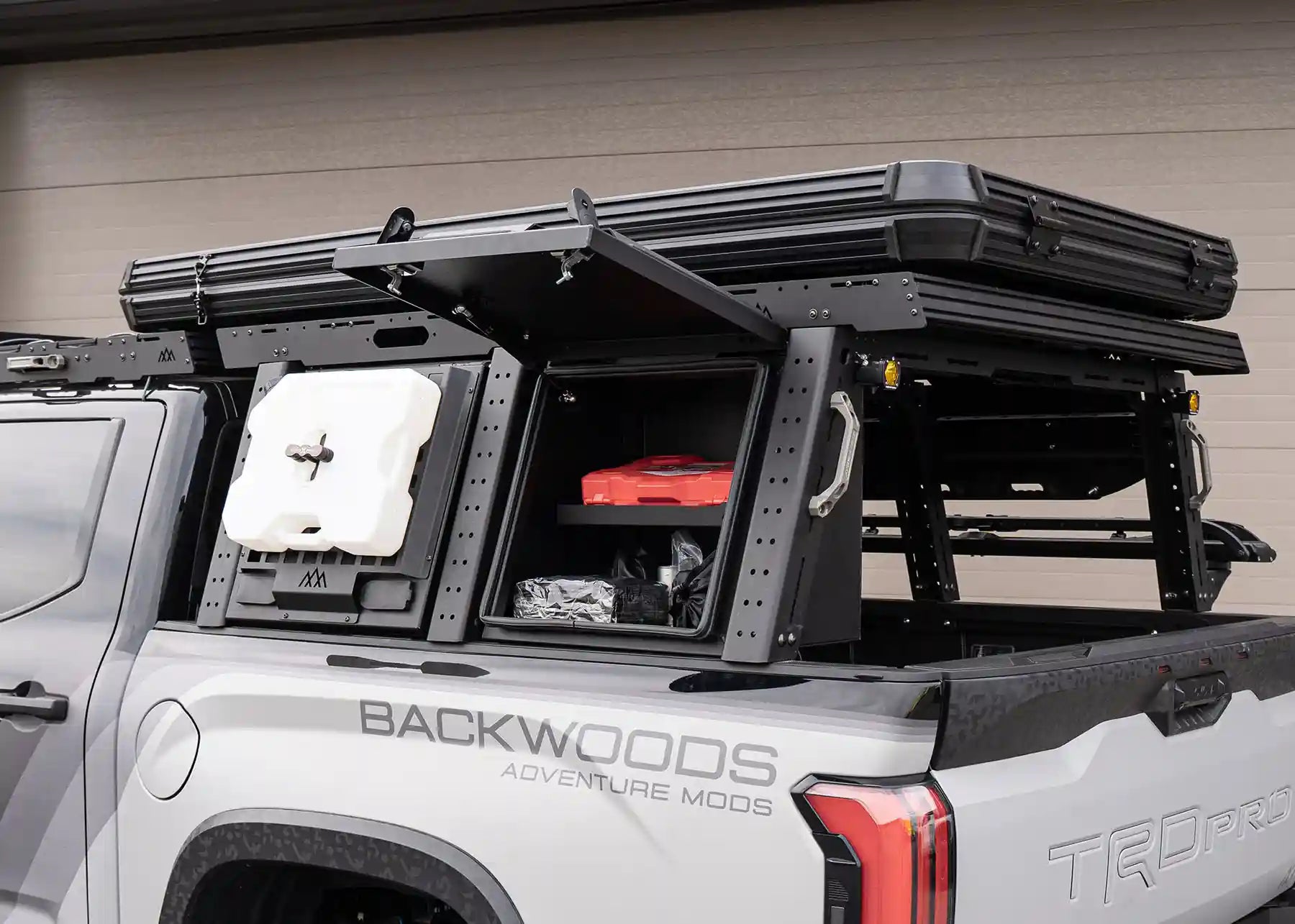 Overland Bed Rack Storage Box - Toyota Tundra - Spirit of 1876 - Backwoods Adventure Mods