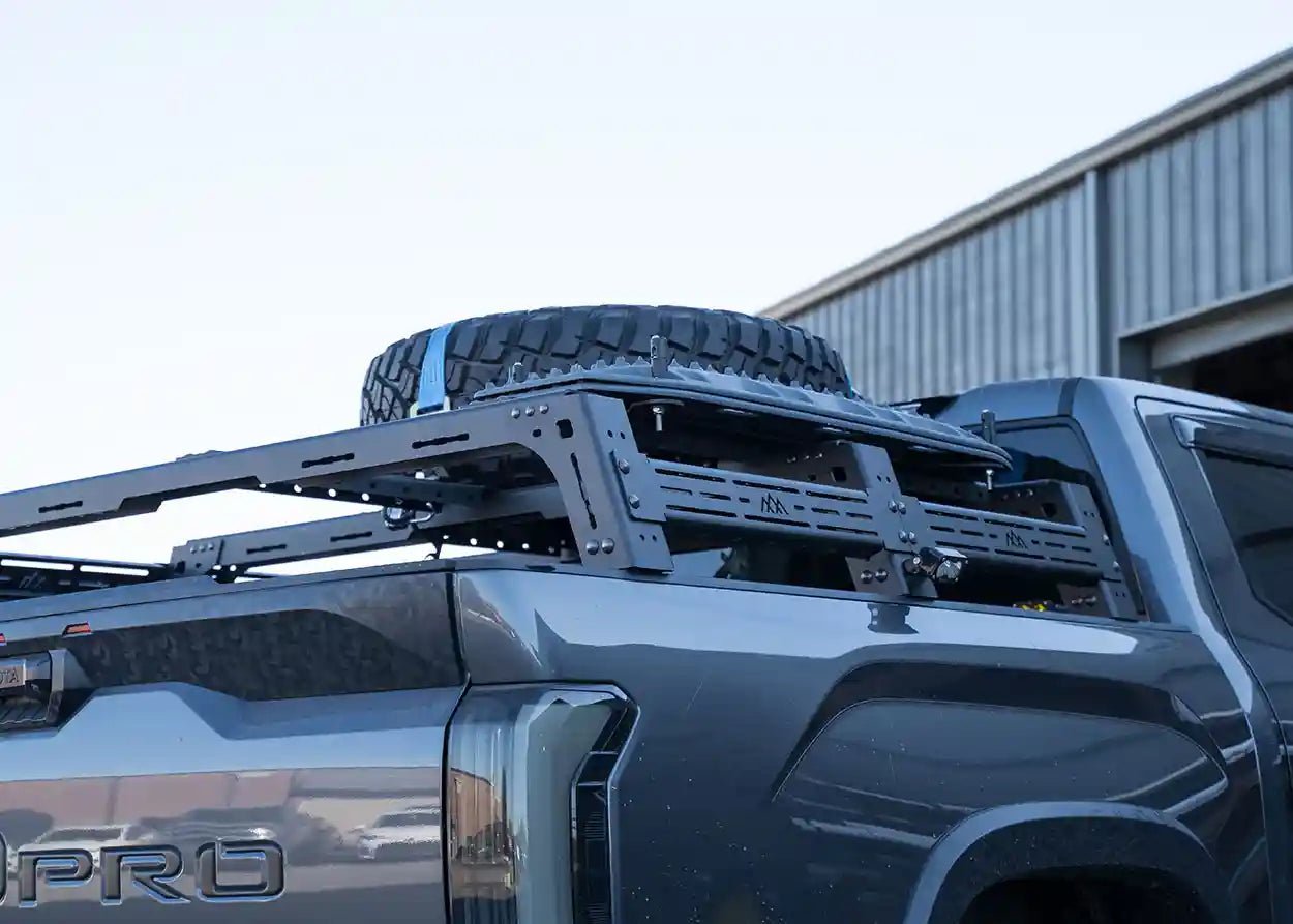 Toyota Tundra Bed Rack - Mid Height - Spirit of 1876Backwoods Adventure Mods