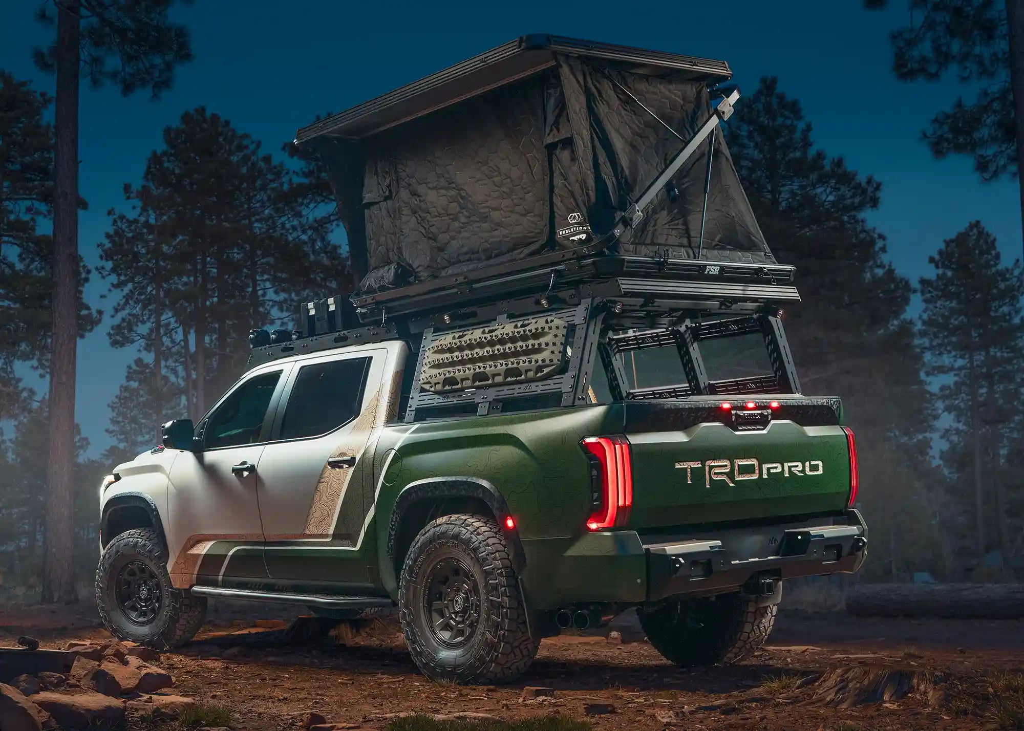 Toyota Tundra Bed Rack - Full Height - Spirit of 1876 - Backwoods Adventure Mods