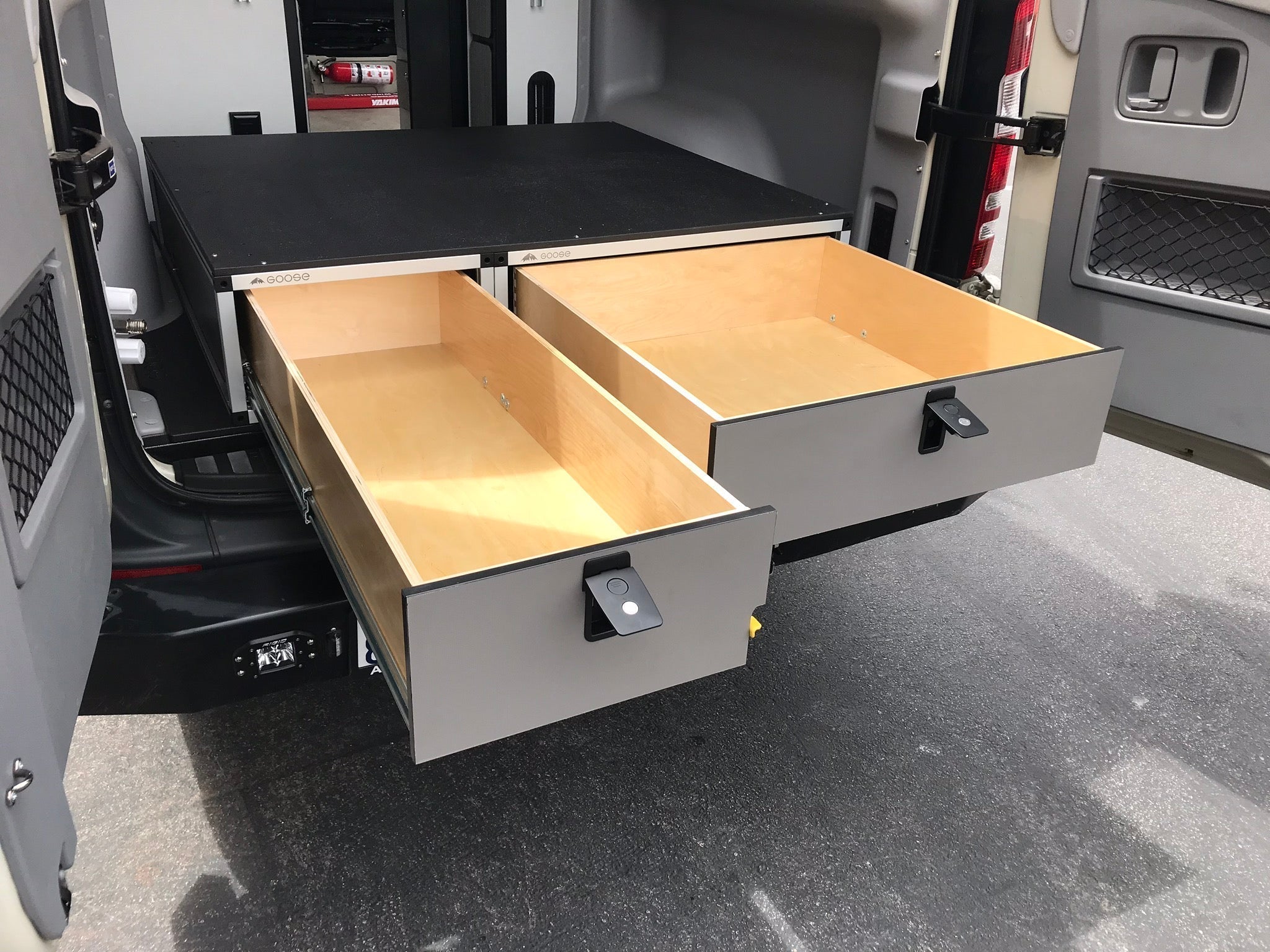 Winnebago Revel 2017 - 2020 - Side x Side Base Drawer System - Spirit of 1876 - Goose Gear