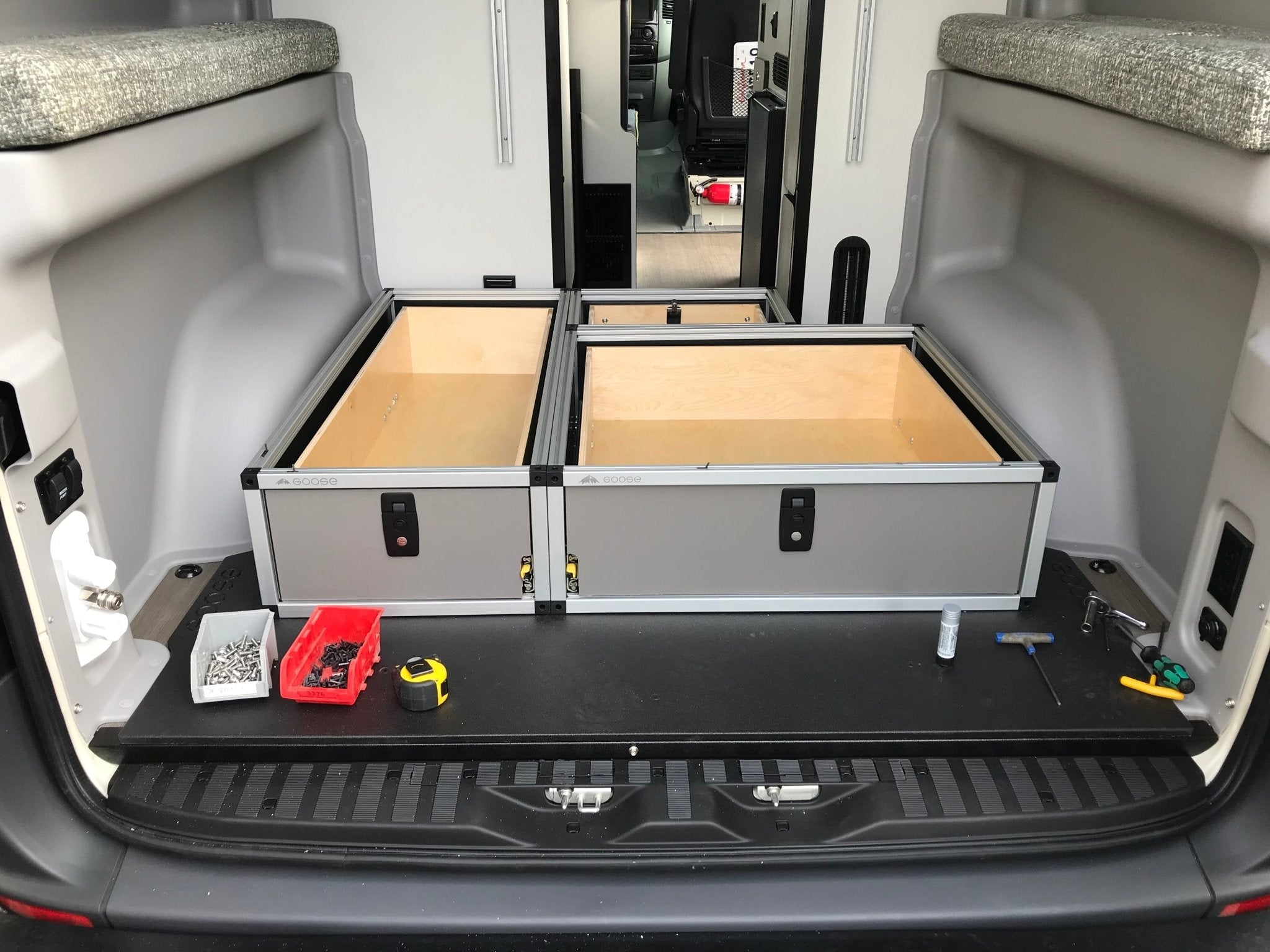 Winnebago Revel 2017 - 2020 - Side x Side Base Drawer System - Spirit of 1876 - Goose Gear