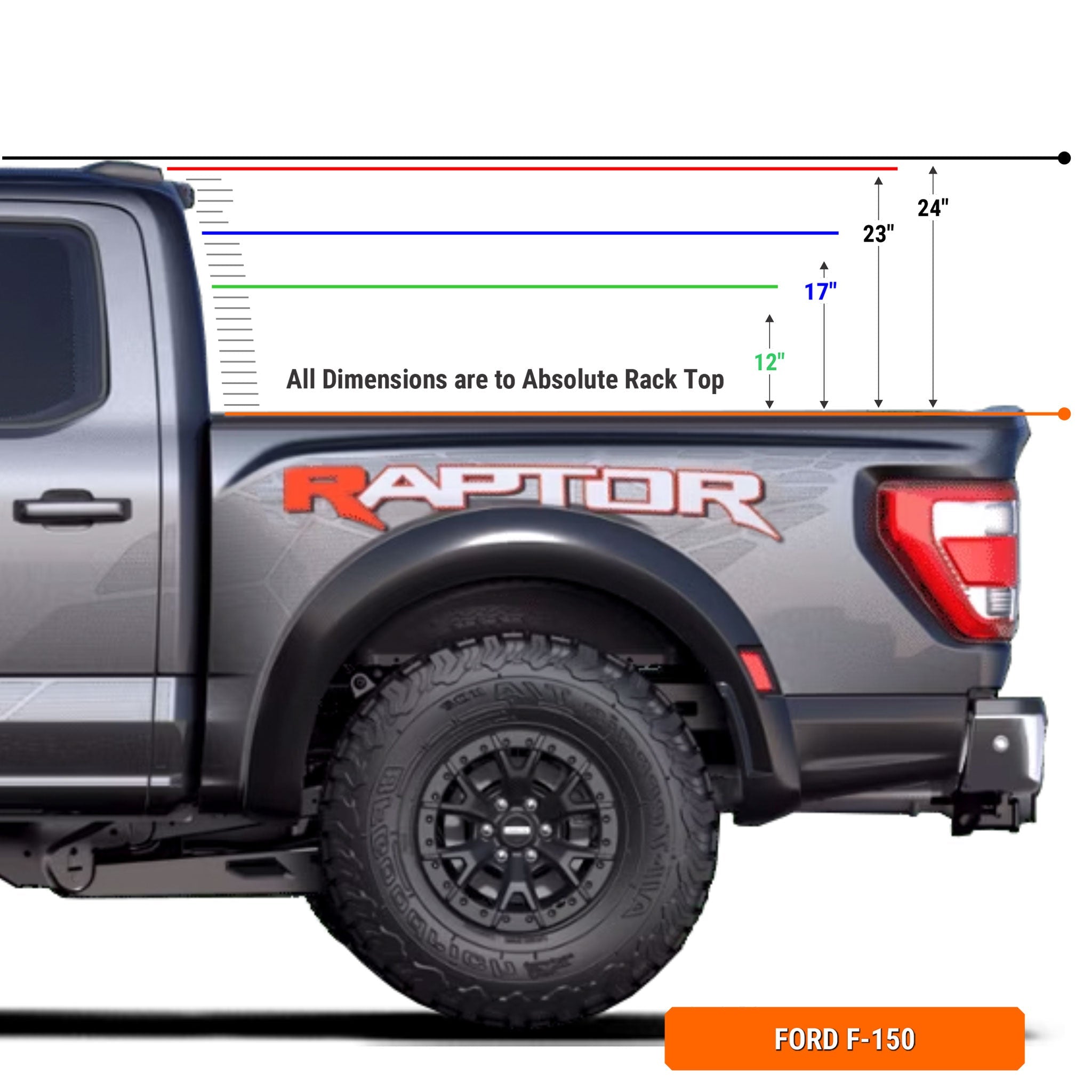 XTR1 Bed Rack for Ford F - 150 - Spirit of 1876 - Xtrusion Overland