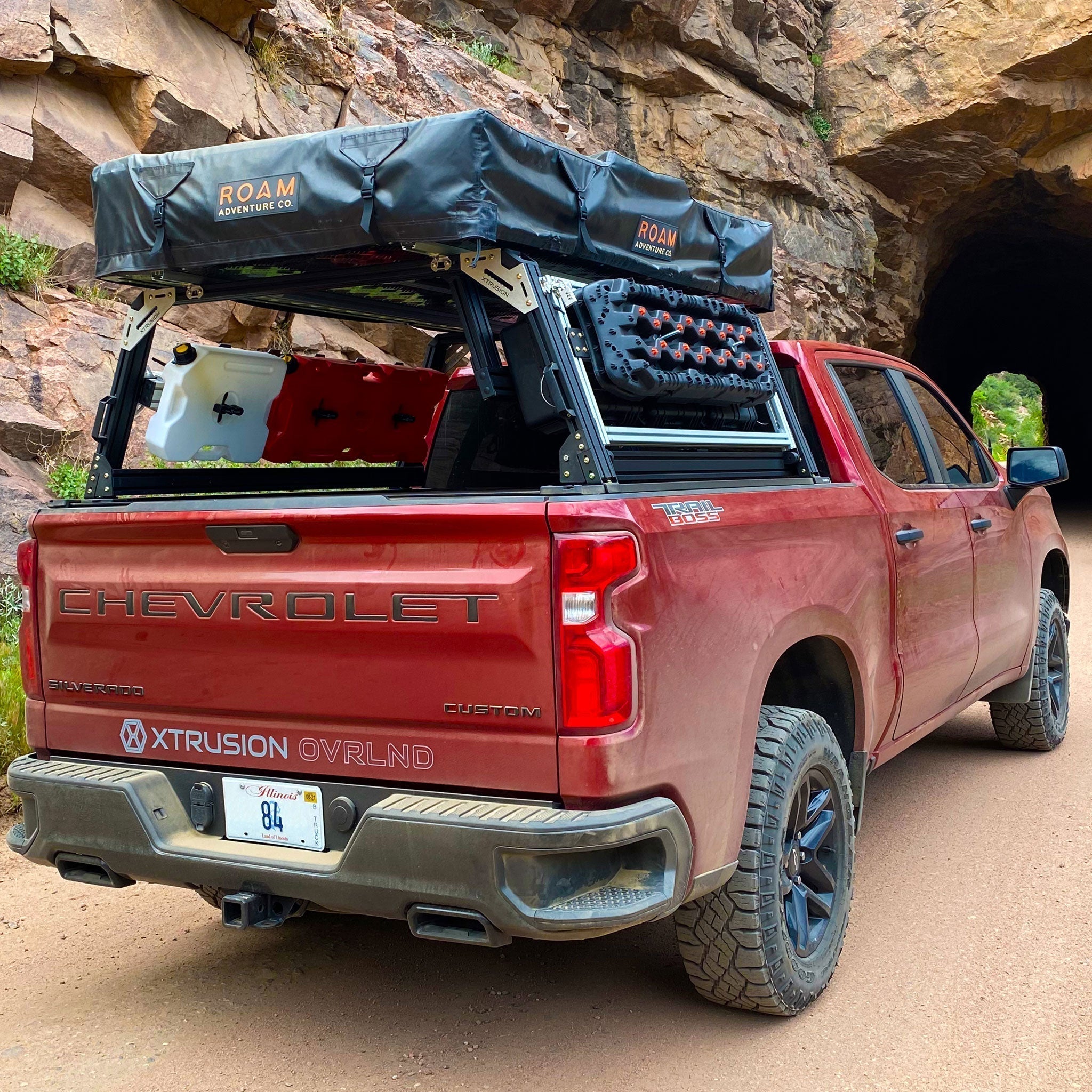 XTR1 Bed Rack for Chevrolet Silverado & GMC Sierra 2500HD / 3500HD - Spirit of 1876 - Xtrusion Overland
