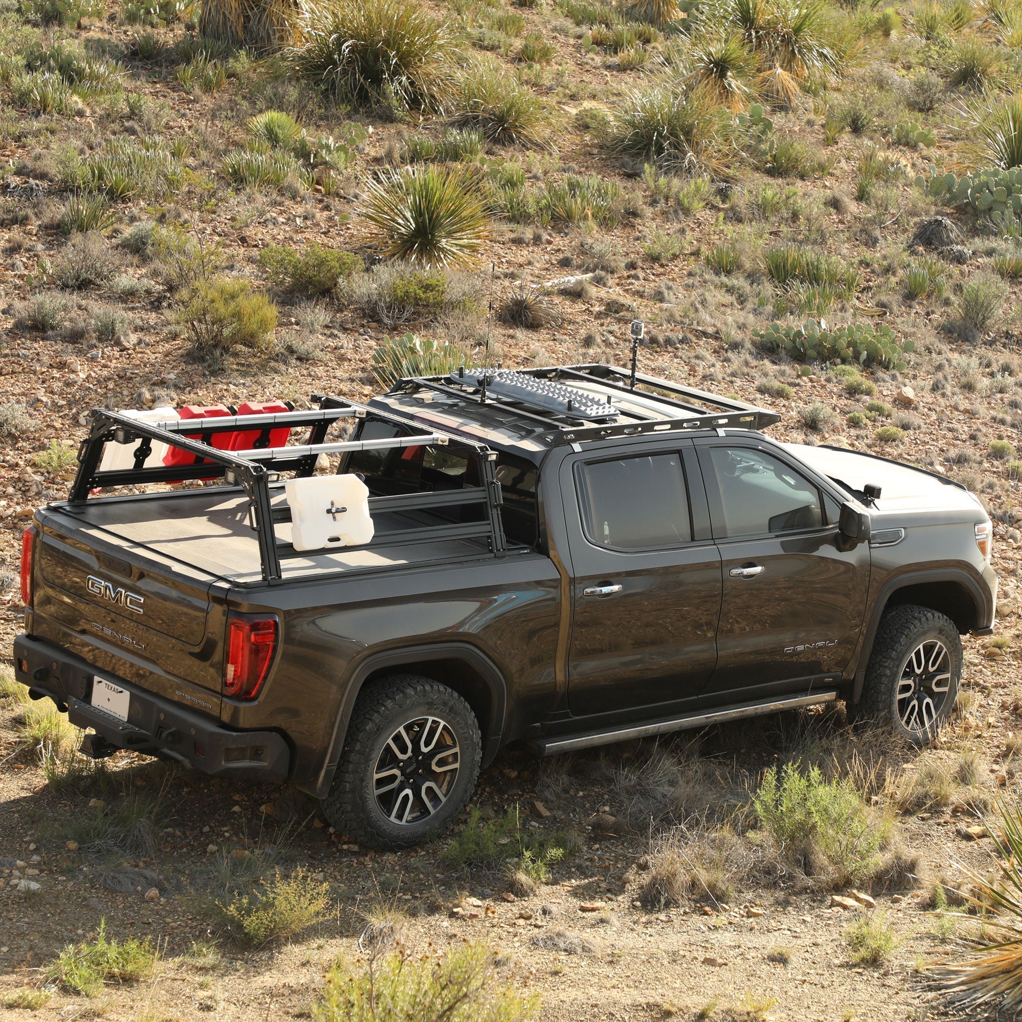 XTR1 Bed Rack for Retrax XR Cover - Chevrolet Silverado & GMC Sierra 2500HD / 3500HD - Spirit of 1876 - Xtrusion Overland