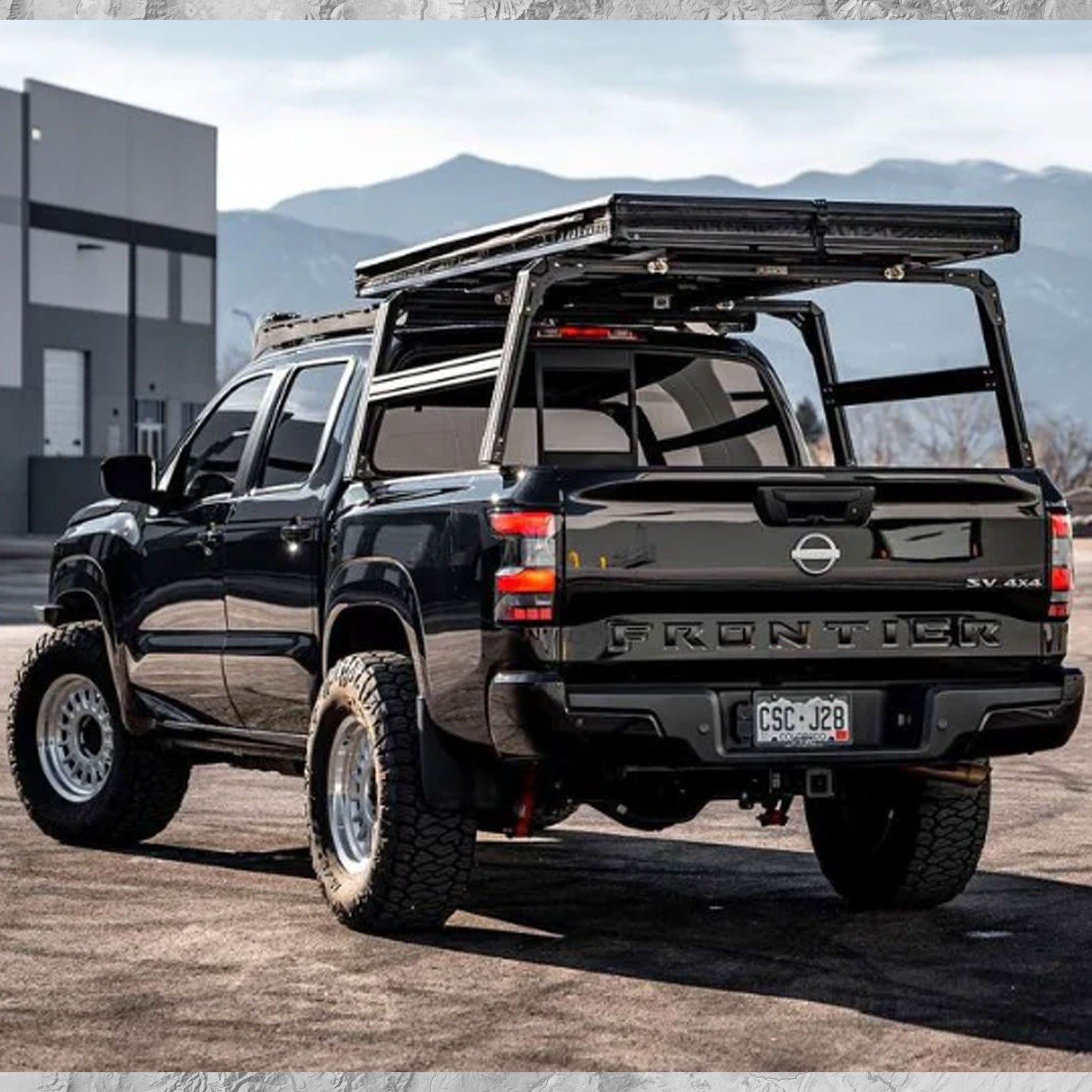 XTR1 Bed Rack for Nissan Frontier - Spirit of 1876 - Xtrusion Overland