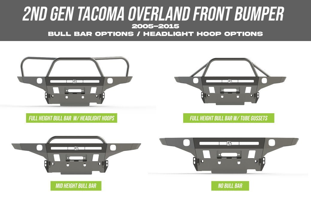 C4 Fabrication Tacoma Overland Series Front Bumper / 2nd Gen / 2005-2015 - Spirit of 1876