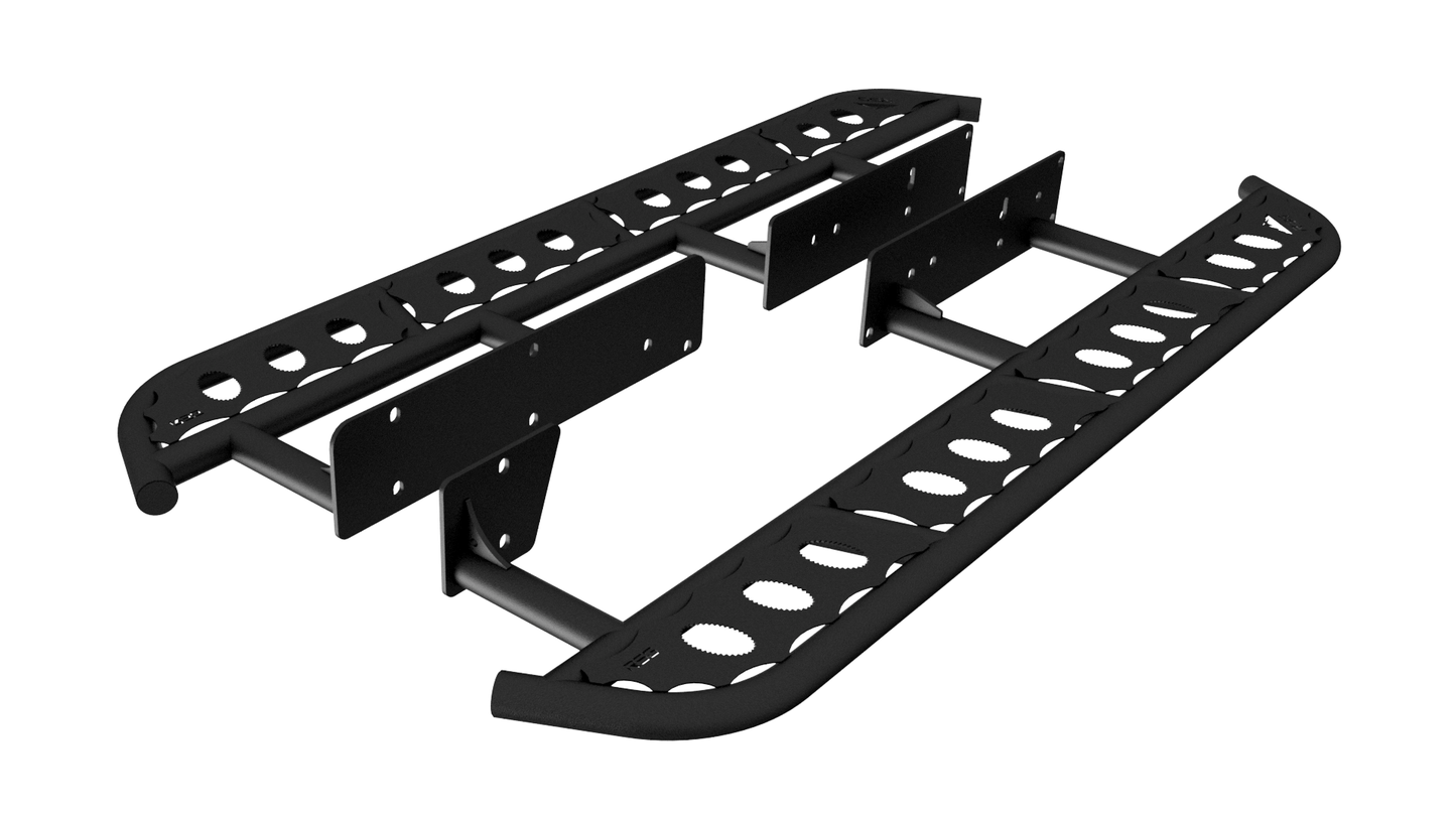 2010+ Toyota 4Runner Flat Sliders With Grip Top Plate **No Kick Out**