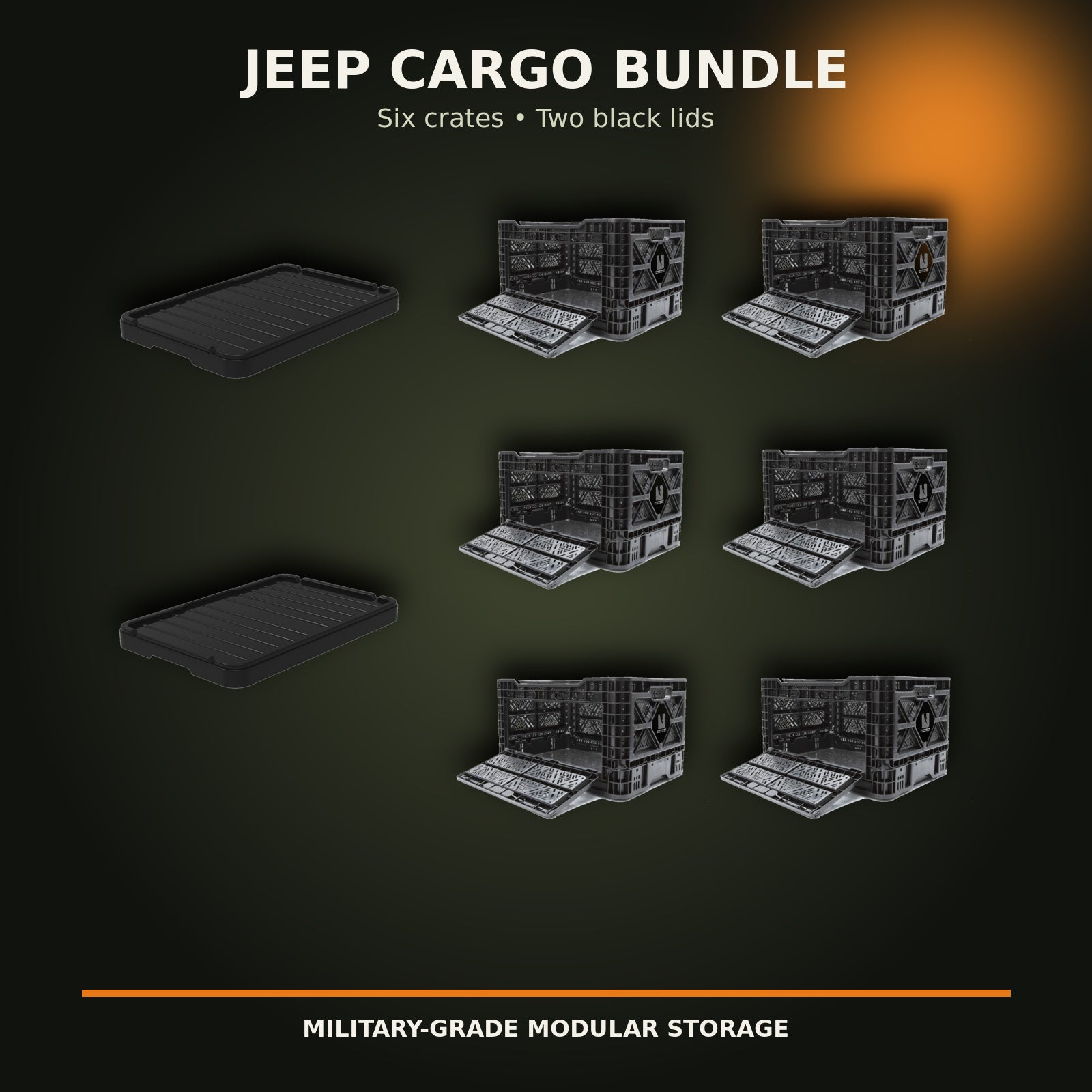 T-48 Jeep Wrangler Cargo Bundle – 6 Crates