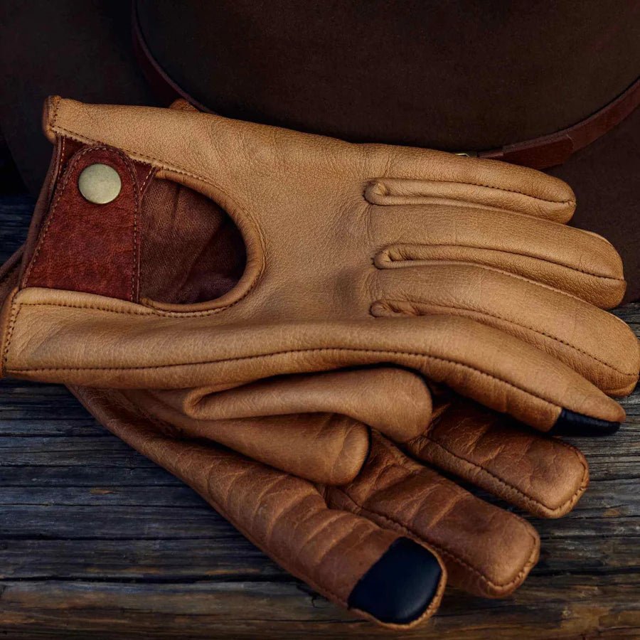 Maroon Bell Outdoor Buffalo Leather Gloves X-Small