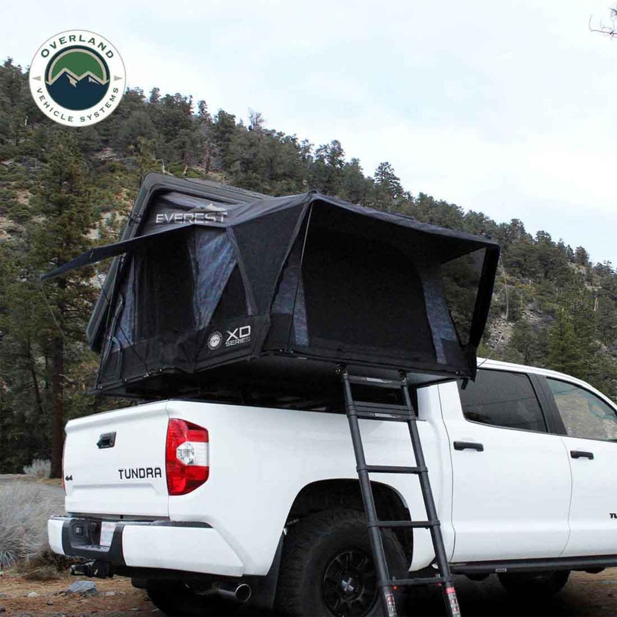 OVS XD Everest Cantilever Aluminum Hard Shell Roof Top Tent, Blue Body & Black Rainfly - Spirit of 1876OVS