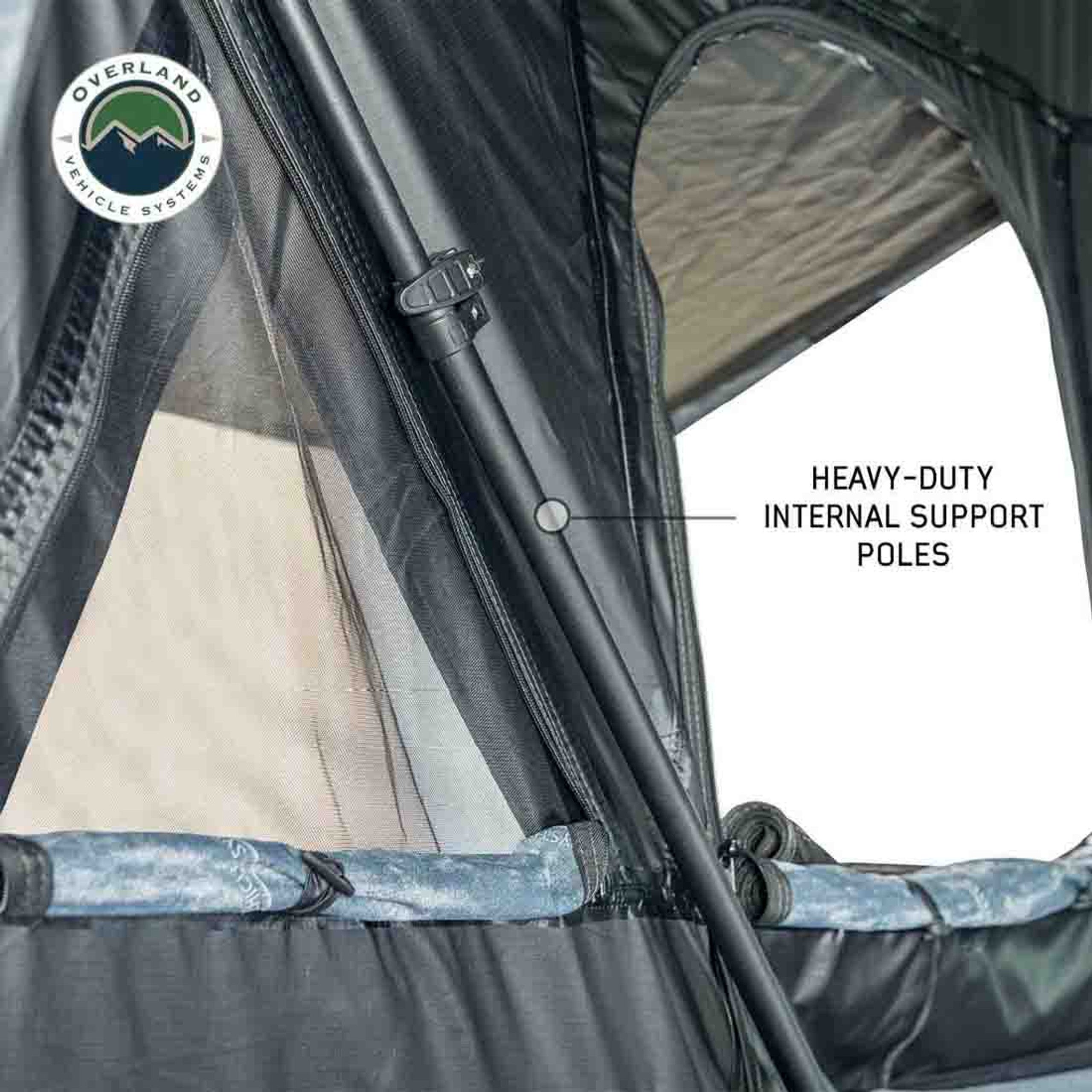 XD Everest Cantilever Aluminum Hard Shell Roof Top Tent, Blue Body & Black Rainfly