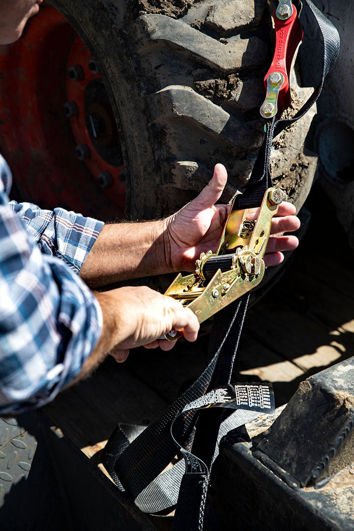 18ft x 2in SHOCKSTRAP®  Ratchet Strap w Snap Hooks, Premium Made in USA Polyester Webbing, 10,000lb Breaking Strength, 3,333lb WLL, Commercial Grade