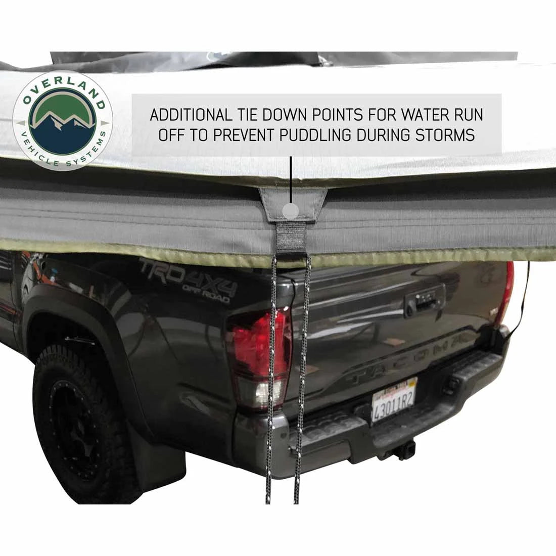 OVS HD Nomadic 180 Degree Awning with Bracket Kit - Dark Grey with Black Travel Cover