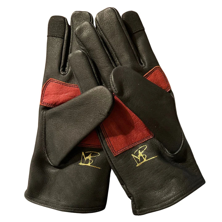 black leather glove
