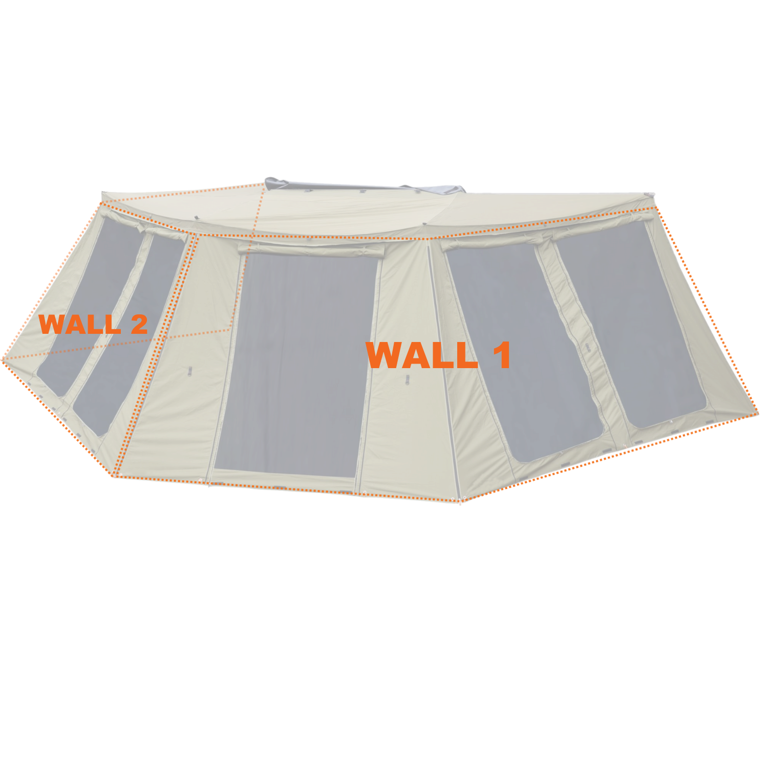 23Zero Peregrine 270° Deluxe Awning Walls – Ultimate Weather Protection (Fits 5 Arm Awnings)