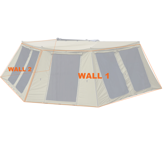 23Zero Peregrine 270° Deluxe Awning Walls – Ultimate Weather Protection (Fits 5 Arm Awnings)