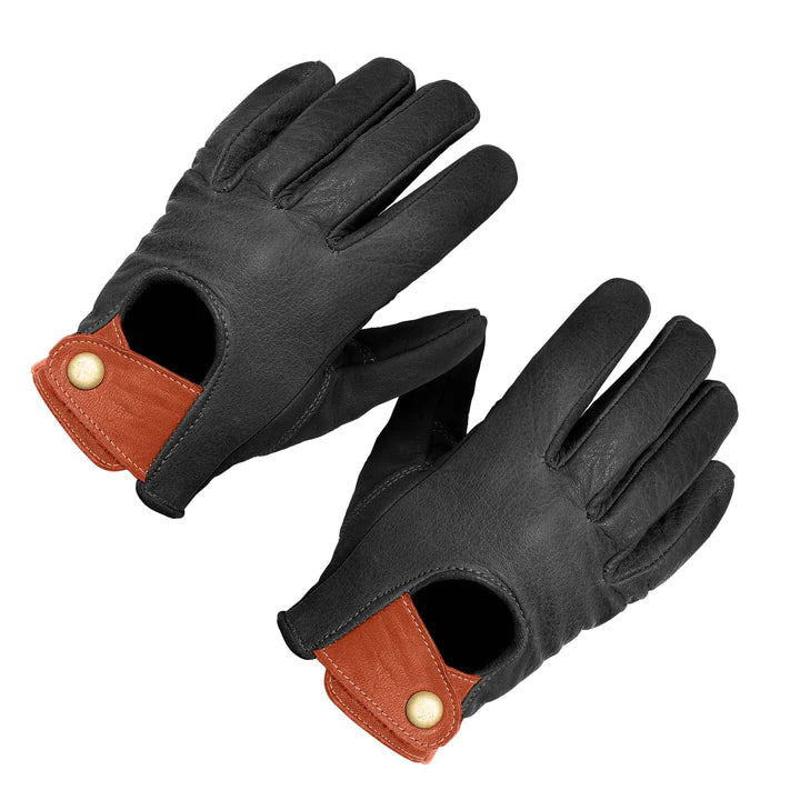 Maroon Bell Outdoor BUFFALO LEATHER GLOVES - PITCH BLACK