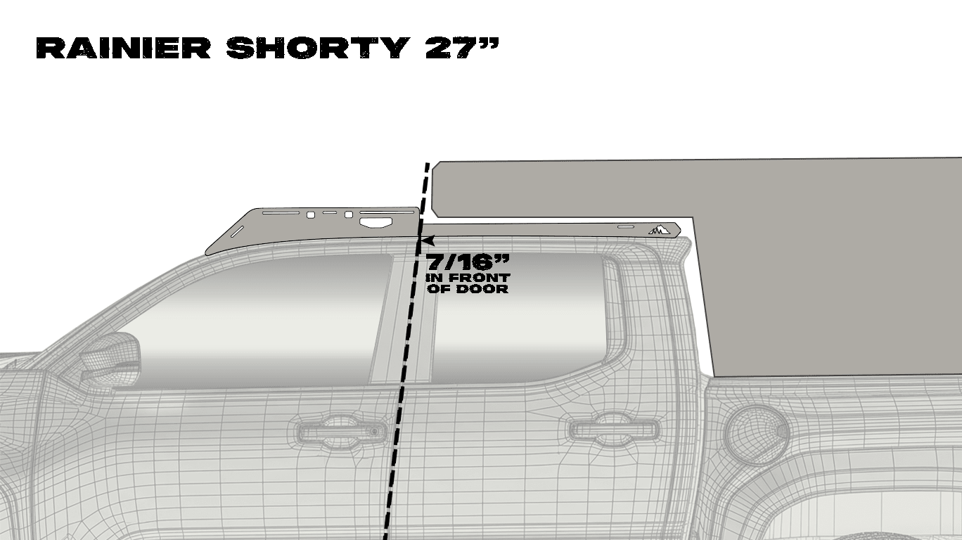 The Rainier Shorty (2024+ Tacoma Camper Roof Rack) - Spirit of 1876Sherpa Equipment Company