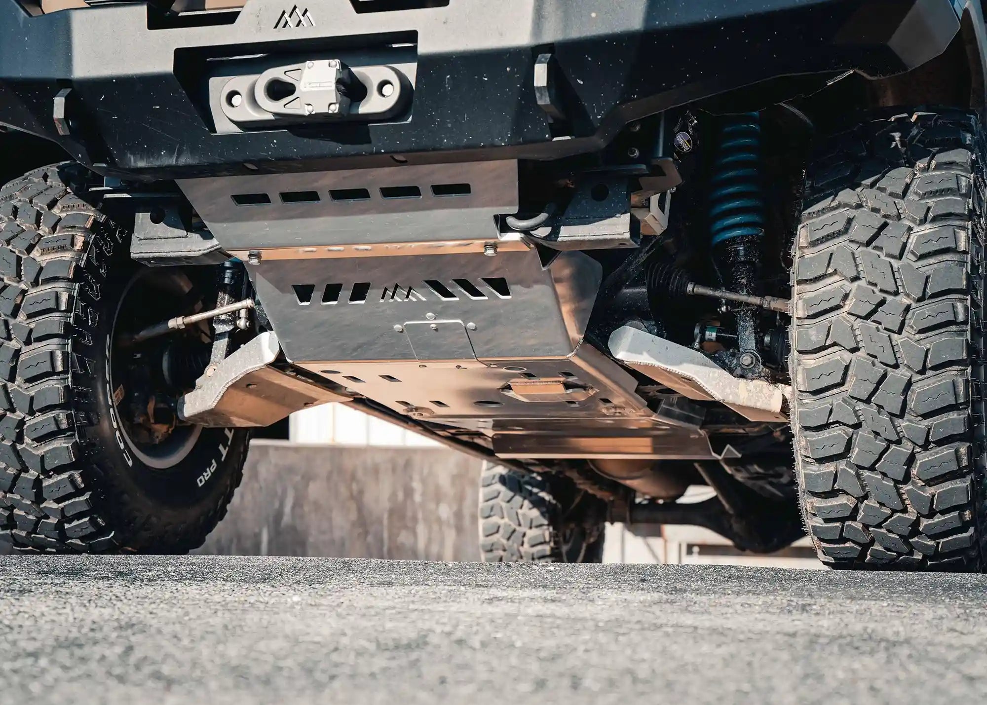 Toyota Tacoma (2005-2023) Full Aluminum Skid Plate System - Spirit of 1876 - Backwoods Adventure Mods