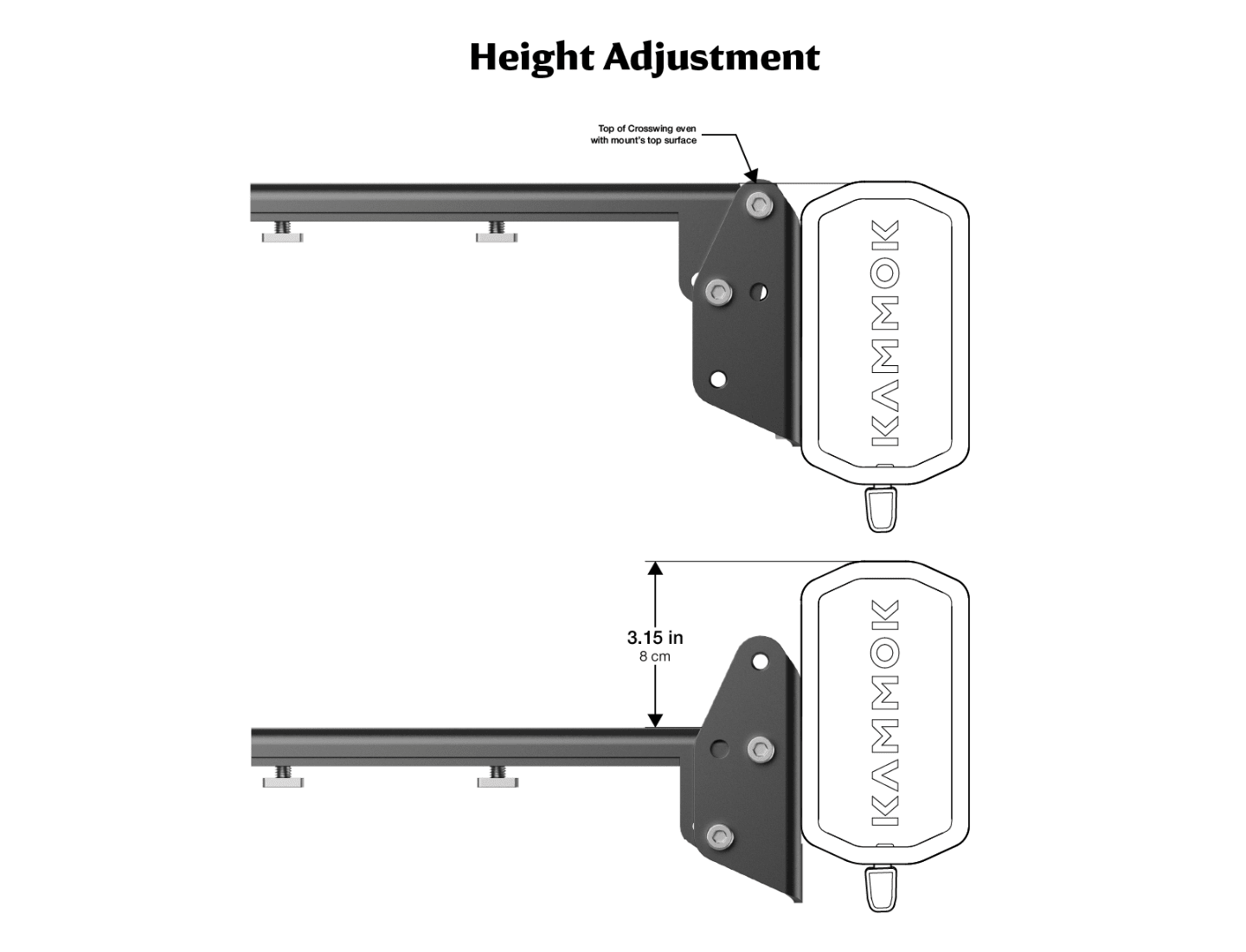 Crosswing Side Mount Kit - Spirit of 1876 - Kammok