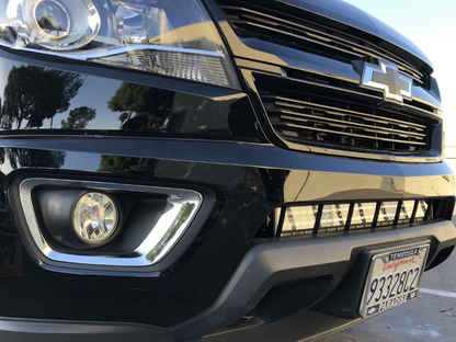32" Lower Bumper Hidden LED Light Bar Mounting Brackets For 2014-2022 Chevy Colorado