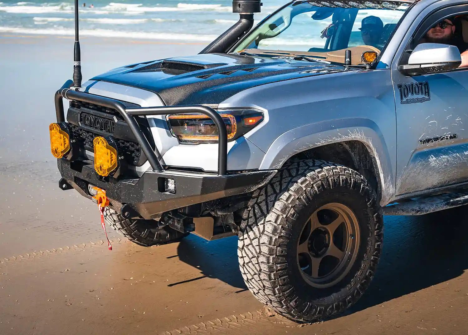 Hi - Lite Overland Toyota Tacoma Front Bumper 3rd Gen (2016 - 2023) [Bull Bar] - Spirit of 1876 - Backwoods Adventure Mods