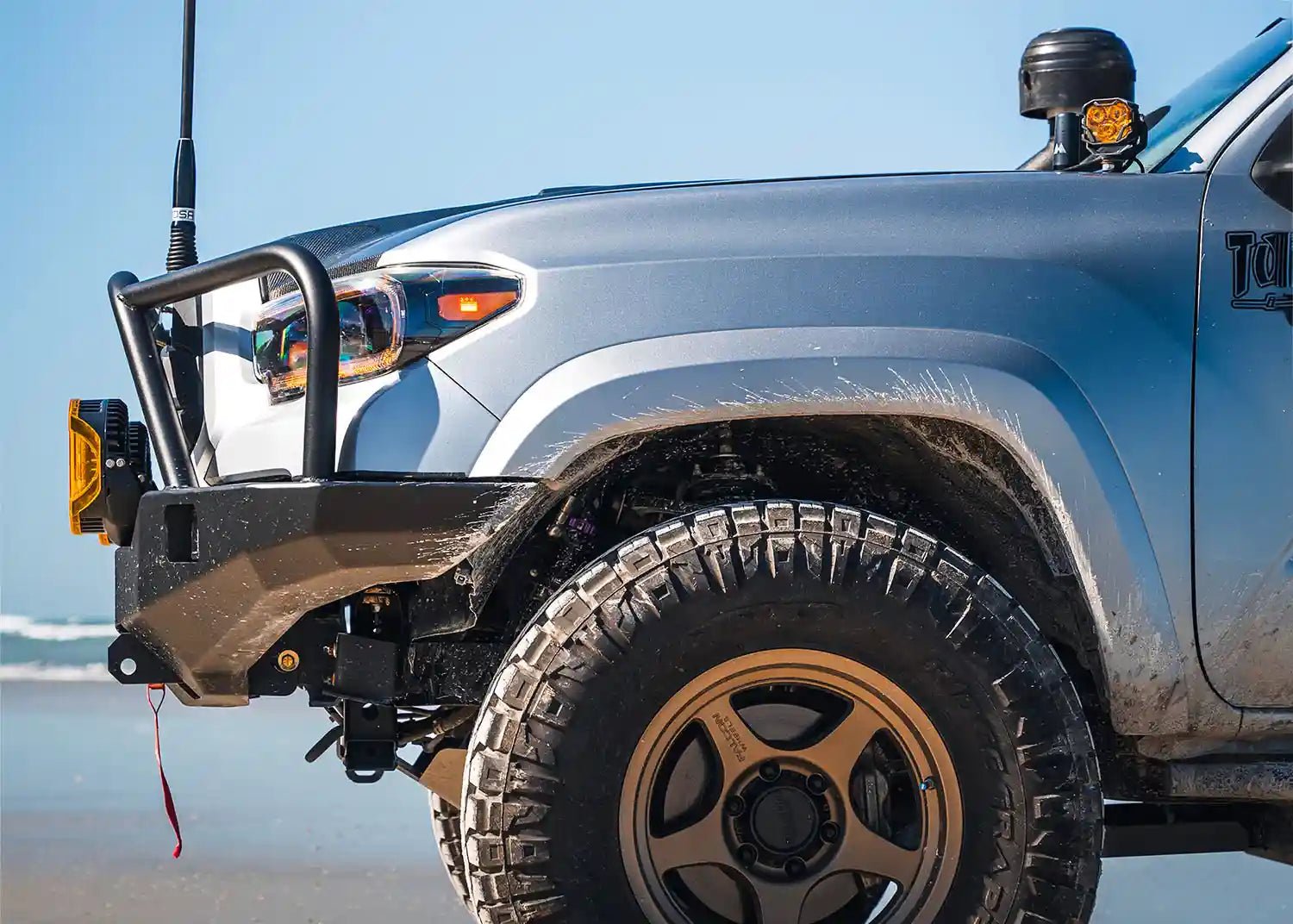 Hi - Lite Overland Toyota Tacoma Front Bumper 3rd Gen (2016 - 2023) [Bull Bar] - Spirit of 1876 - Backwoods Adventure Mods