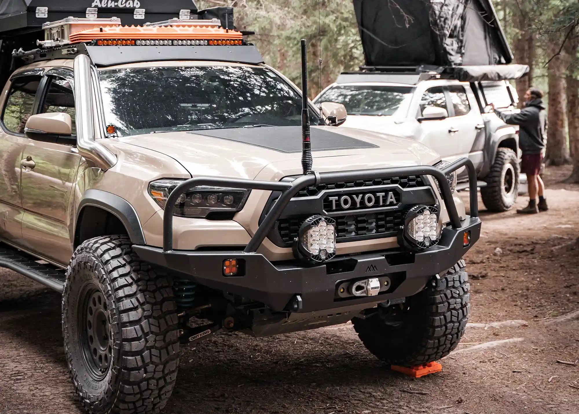 Hi - Lite Overland Toyota Tacoma Front Bumper 3rd Gen (2016 - 2023) [Bull Bar] - Spirit of 1876 - Backwoods Adventure Mods