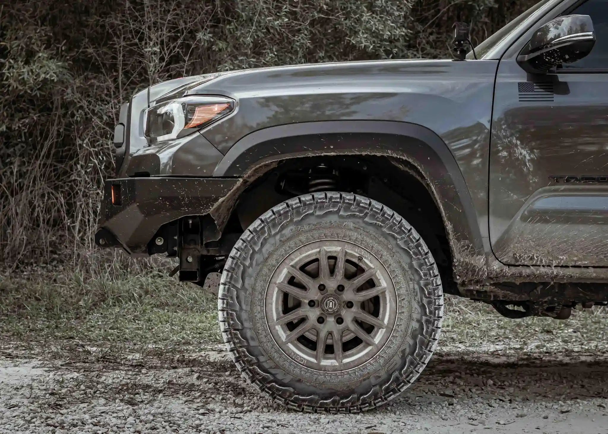 Hi - Lite Overland Toyota Tacoma Front Bumper 3rd Gen (2016 - 2023) [No Bull Bar] - Spirit of 1876 - Backwoods Adventure Mods