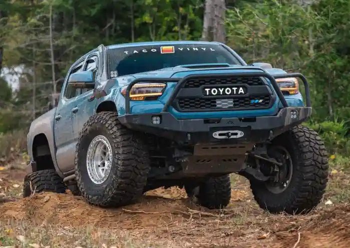 Hi - Lite Overland Toyota Tacoma Front Bumper 3rd Gen (2016 - 2023) [Bull Bar] - Spirit of 1876 - Backwoods Adventure Mods