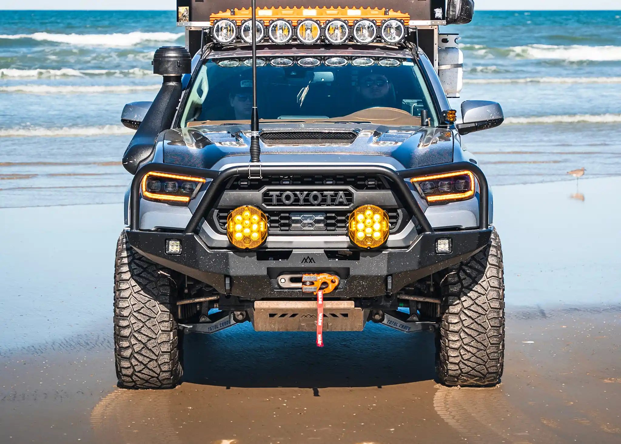Hi - Lite Overland Toyota Tacoma Front Bumper 3rd Gen (2016 - 2023) [Bull Bar] - Spirit of 1876 - Backwoods Adventure Mods