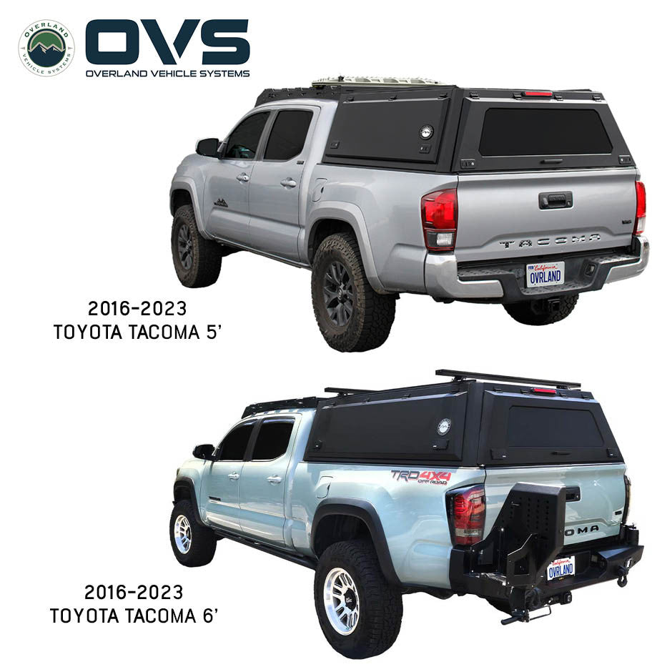 OVS Expedition Truck Cap for 2016-2023 Toyota Tacoma 5' Bed