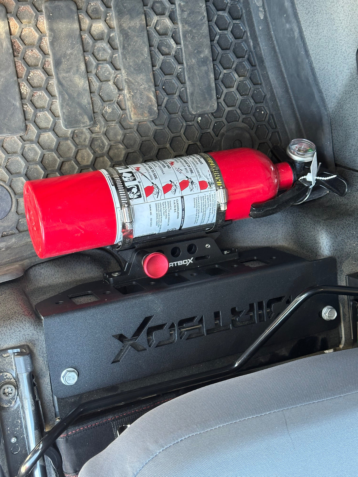 INEOS Grenadier & Quartermaster Under-Seat Quick-Release Fire Extinguisher Mount