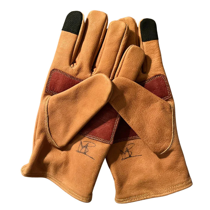 brown leather glove