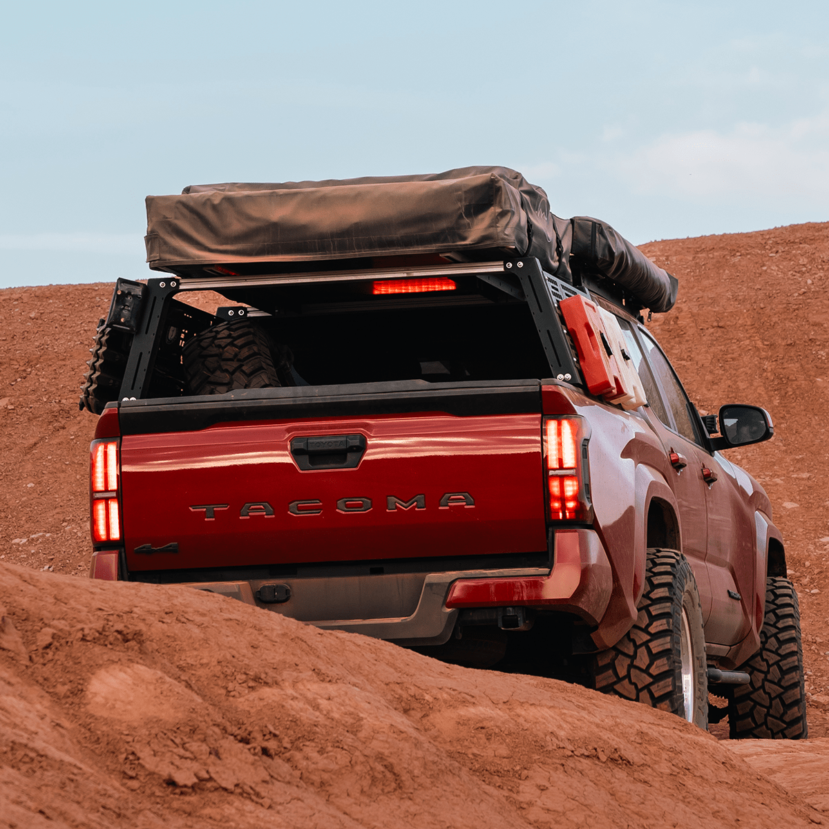 Overland Bed Rack For 2024+ Toyota Tacoma - Spirit of 1876 - Dealers of Cali Raised LED