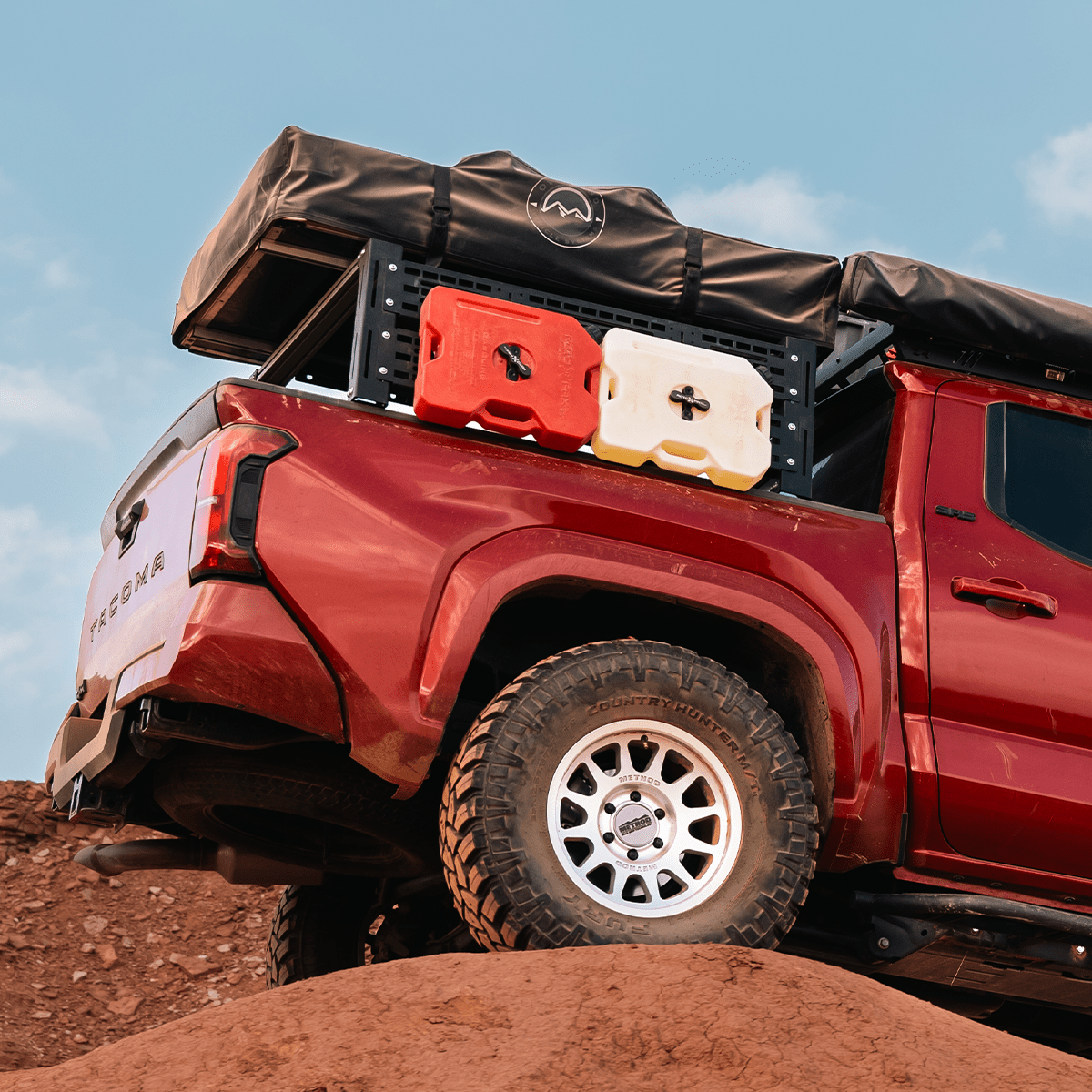 Overland Bed Rack For 2024+ Toyota Tacoma - Spirit of 1876 - Dealers of Cali Raised LED