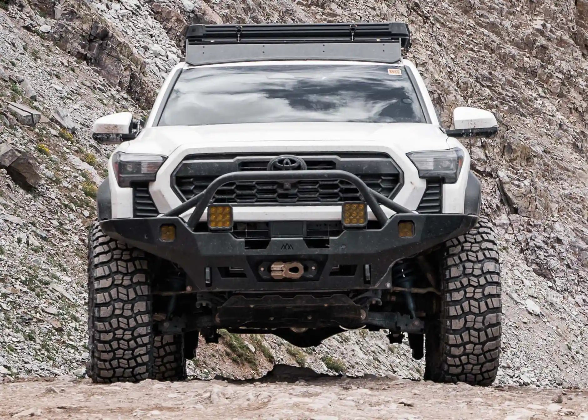 Hi - Lite Overland Toyota Tacoma Front Bumper 4th Gen (2024 - 2026) [Prerunner Bull Bar] - Spirit of 1876Backwoods Adventure Mods