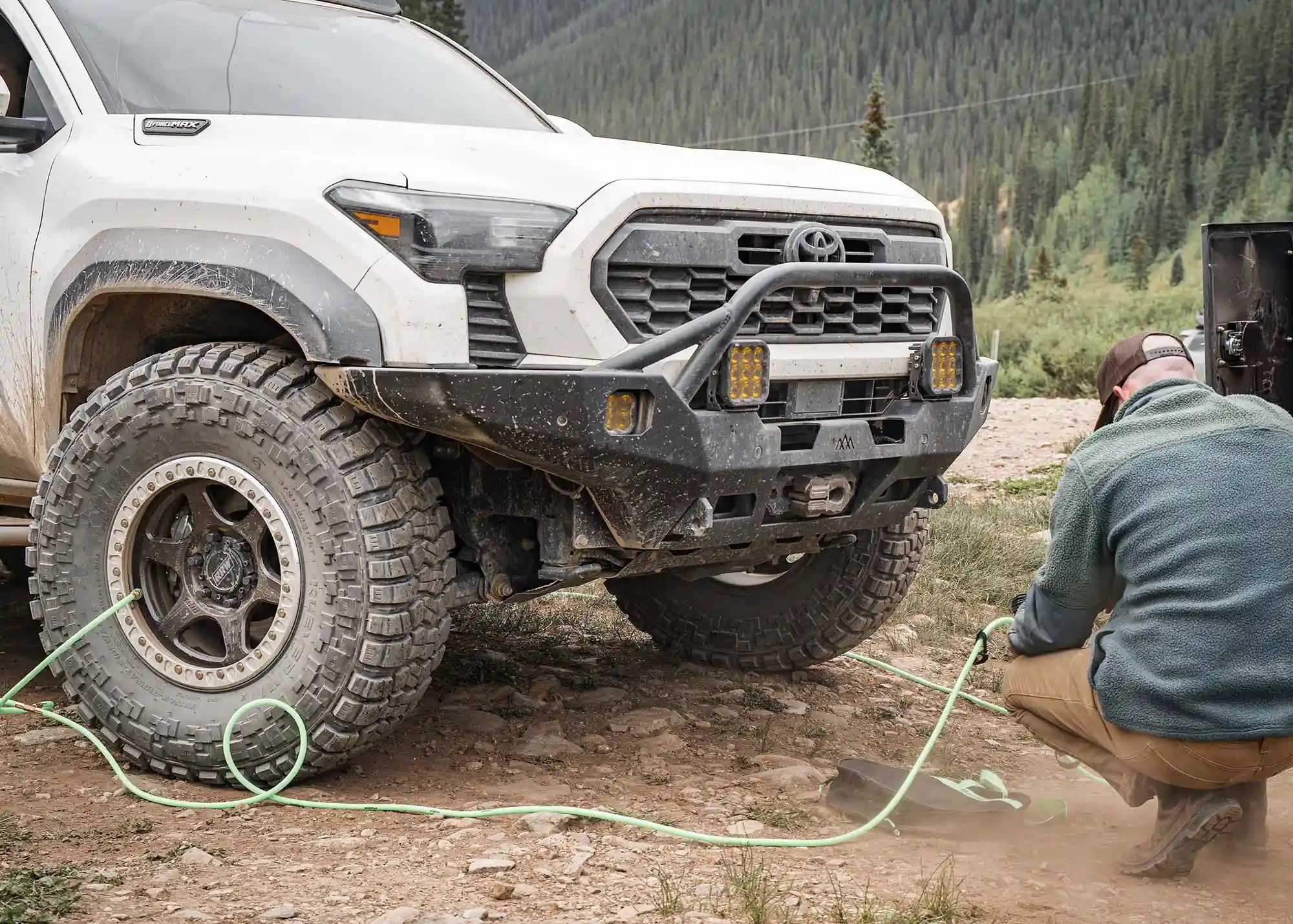 Hi - Lite Overland Toyota Tacoma Front Bumper 4th Gen (2024 - 2026) [Prerunner Bull Bar] - Spirit of 1876Backwoods Adventure Mods