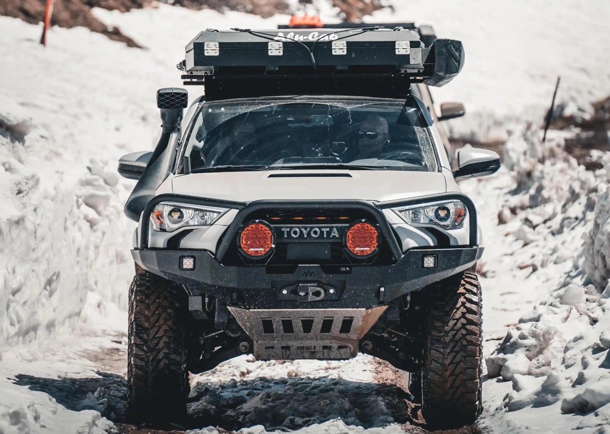 Hi - Lite Overland Toyota 4Runner Front Bumper 5th Gen (2010 - 2024) [Bull Bar] - Spirit of 1876 - Backwoods Adventure Mods