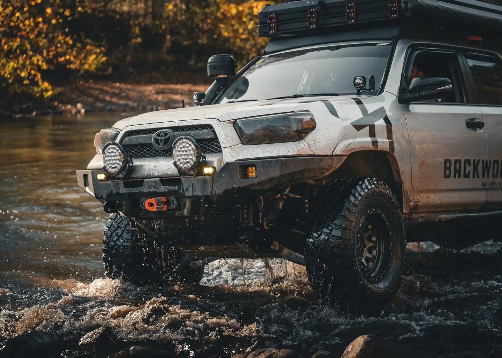 Hi - Lite Overland Toyota 4Runner Front Bumper 5th Gen (2010 - 2024) [No Bull Bar] - Spirit of 1876 - Backwoods Adventure Mods