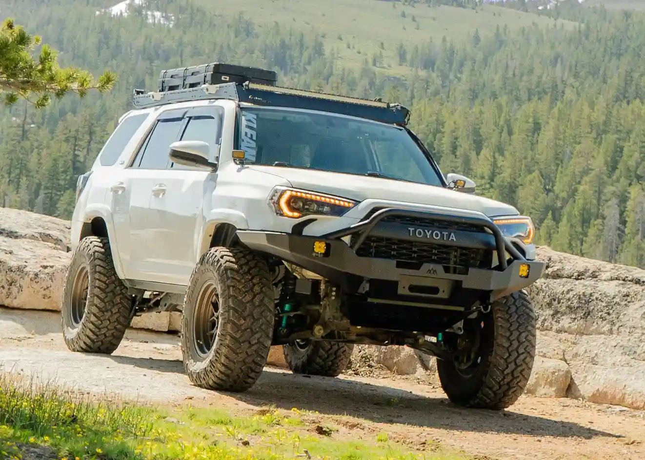 Hi - Lite Overland Toyota 4Runner Front Bumper 5th Gen (2010 - 2024) [PreRunner Bull Bar] - Spirit of 1876 - Backwoods Adventure Mods