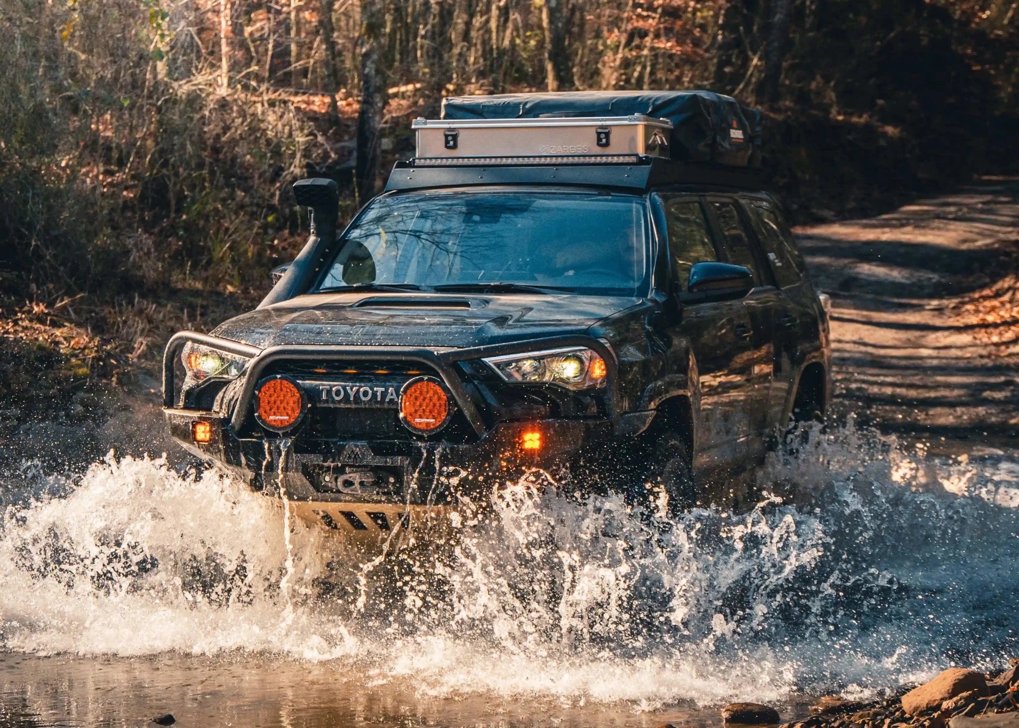 Hi - Lite Overland Toyota 4Runner Front Bumper 5th Gen (2010 - 2024) [Bull Bar] - Spirit of 1876 - Backwoods Adventure Mods