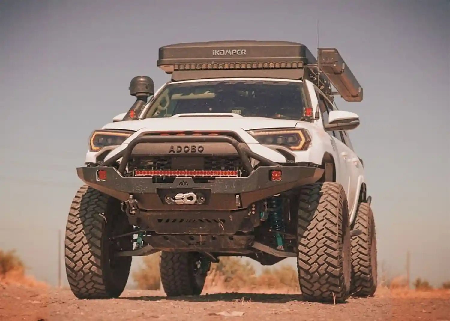 Hi - Lite Overland Toyota 4Runner Front Bumper 5th Gen (2010 - 2024) [PreRunner Bull Bar] - Spirit of 1876 - Backwoods Adventure Mods
