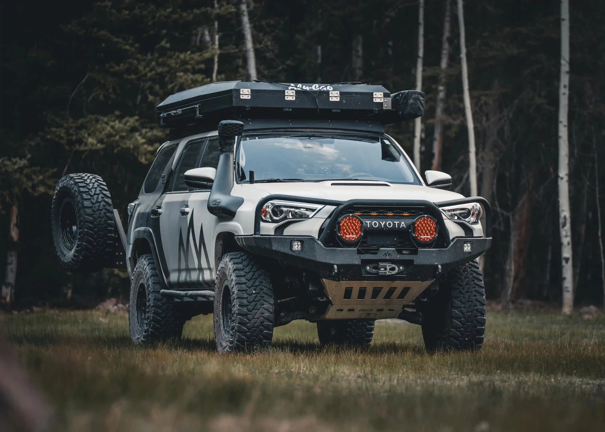 Hi - Lite Overland Toyota 4Runner Front Bumper 5th Gen (2010 - 2024) [Bull Bar] - Spirit of 1876 - Backwoods Adventure Mods