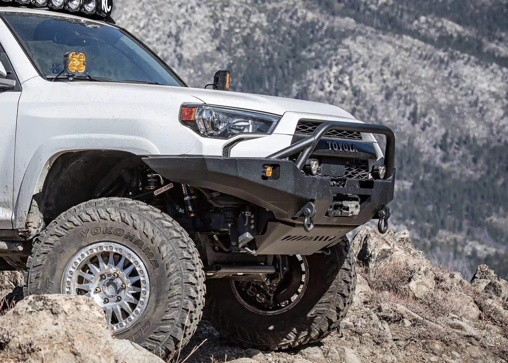 Hi - Lite Overland Toyota 4Runner Front Bumper 5th Gen (2010 - 2024) [PreRunner Bull Bar] - Spirit of 1876 - Backwoods Adventure Mods