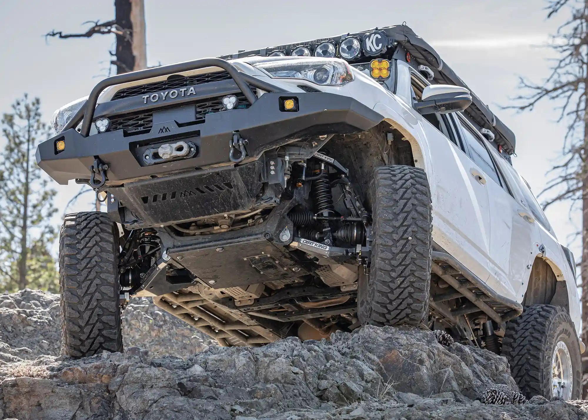 Hi - Lite Overland Toyota 4Runner Front Bumper 5th Gen (2010 - 2024) [PreRunner Bull Bar] - Spirit of 1876 - Backwoods Adventure Mods