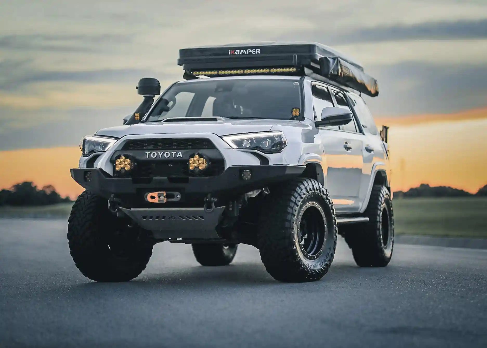 Hi - Lite Overland Toyota 4Runner Front Bumper 5th Gen (2010 - 2024) [No Bull Bar] - Spirit of 1876 - Backwoods Adventure Mods