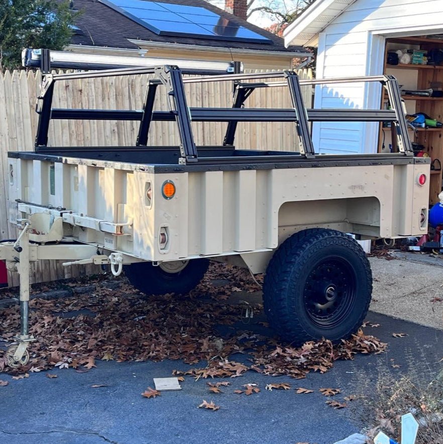XTR3 Bed Rack for M1101 Style Military Trailer - Spirit of 1876 - Xtrusion Overland